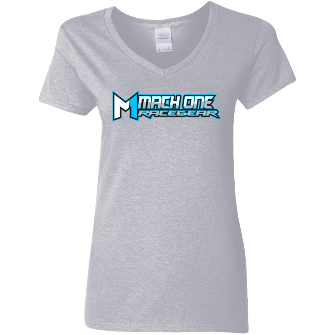 Mach One Ladies' 5.3 oz. V-Neck T-Shirt