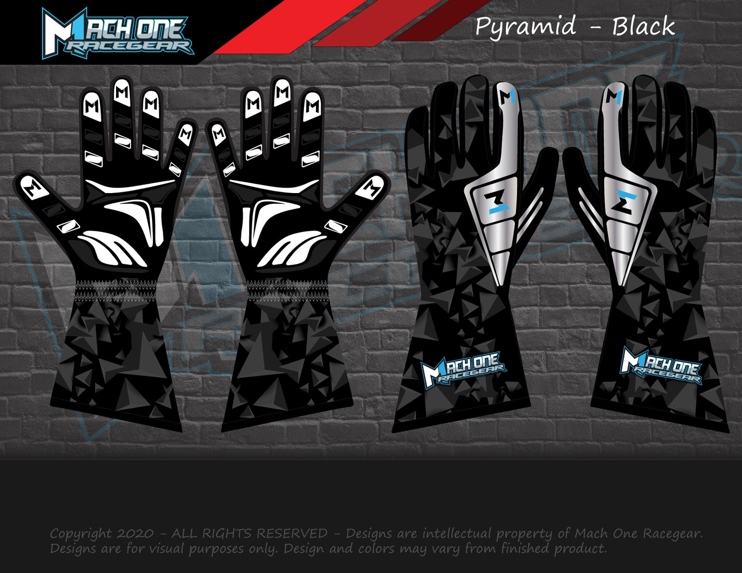 Kart & Sim Racing Gloves - Pyramid