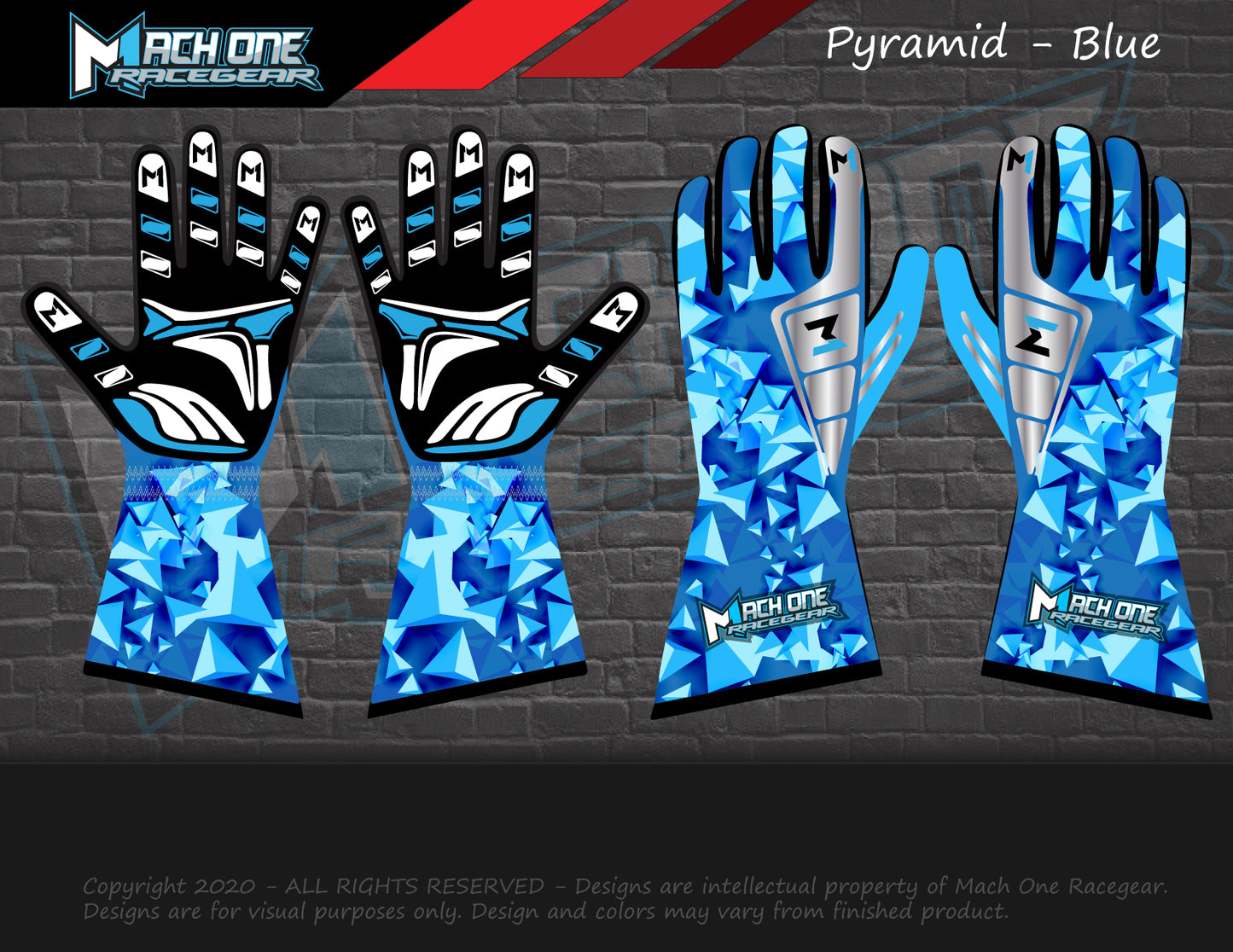 Kart & Sim Racing Gloves - Pyramid